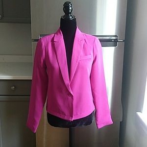 Pink two way convertible Zip Blazer